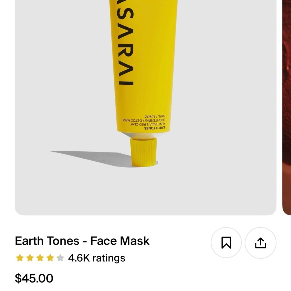 Sara Brightening Yellow Face Mask